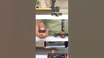3-Wheels Wireless Remote Control Video Camera Dolly, 3-Speed Motorized Electric Track Rail Slider